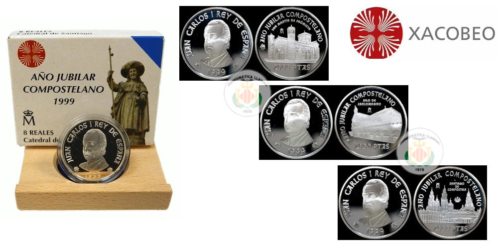 ESPAÑA 3 DE 2000 PESETAS 1999  AÑO JUBILAR COMPOSTELANO