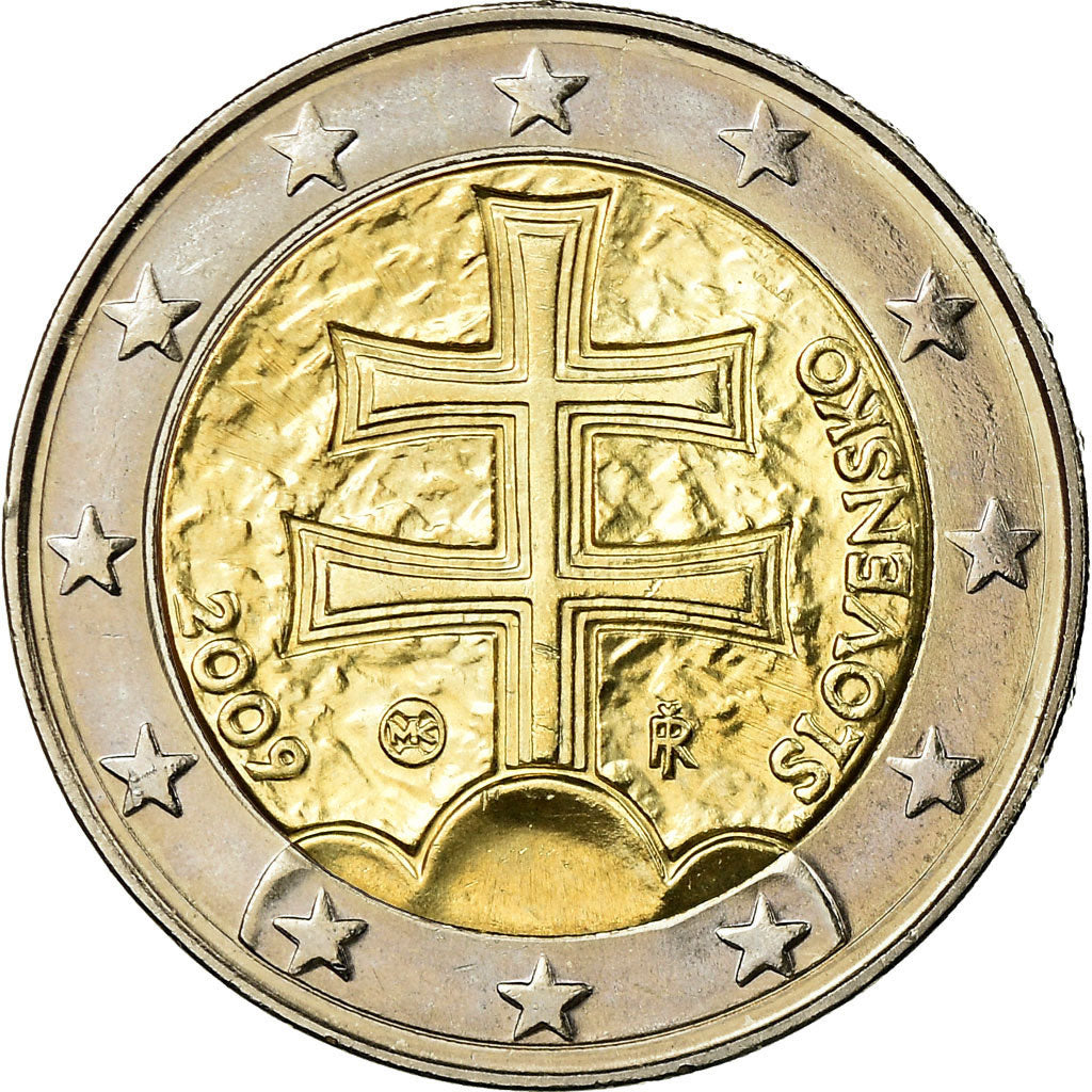 Münze,

Eslovaco,

2 euros