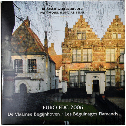 Bélgica, 
  
  1 céntimo por 2 euros, 
  
  Les Beguinages Flamands