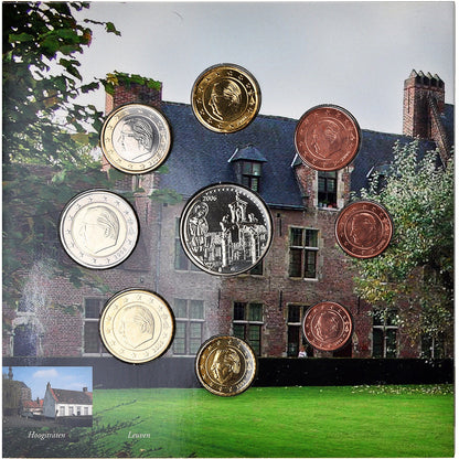 Bélgica, 
  
  1 céntimo por 2 euros, 
  
  Les Beguinages Flamands