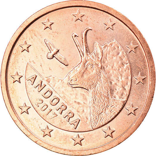 Andorra, 

2 céntimos de euro, 

2017