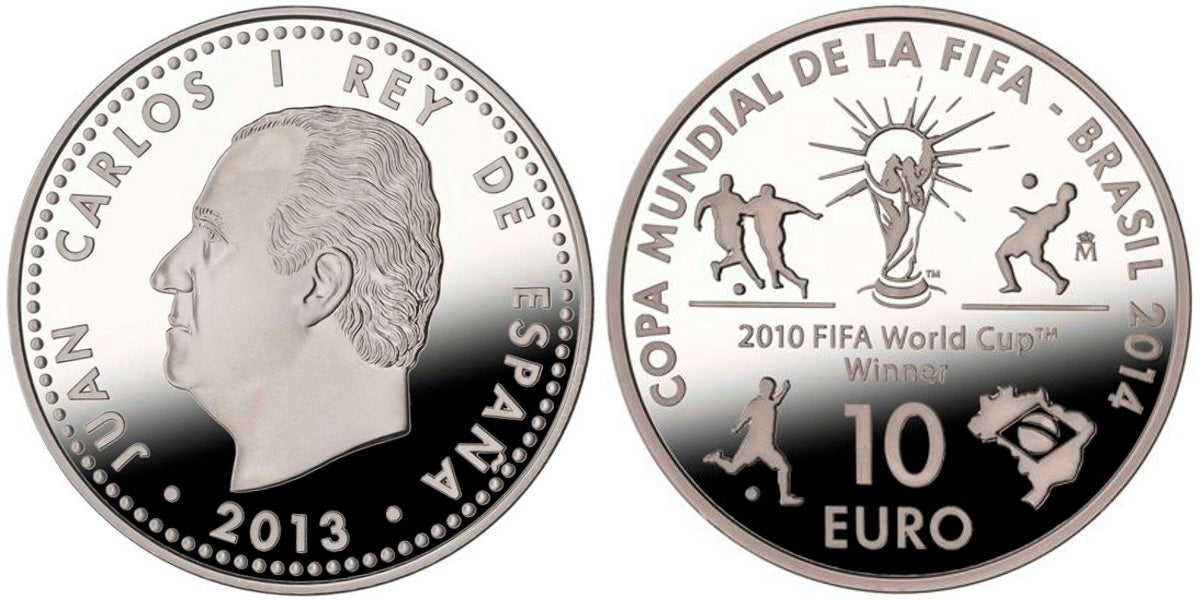 ESPAÑA 10 EUROS 2013  COPA MUNDIAL DE LA FIFA «BRASIL 2014»