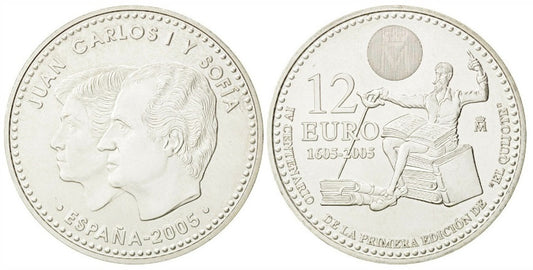 ESPAÑA 12 EUROS 2005 EL QUIJOTE