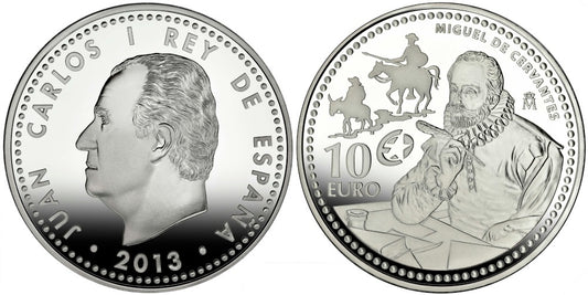 ESPAÑA 10 EUROS 2013  MIGUEL DE CERVANTES