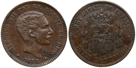 ALFONSO XII 10 CENTIMOS 1878