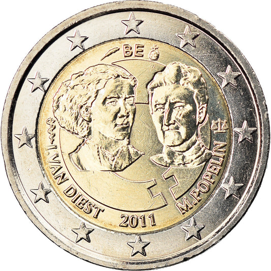 Bélgica, 
  
  2 euros, 
  
  El derecho de la mujer