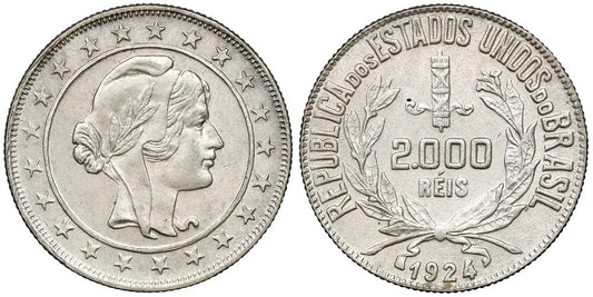 BRASIL 2000 REIS 1924