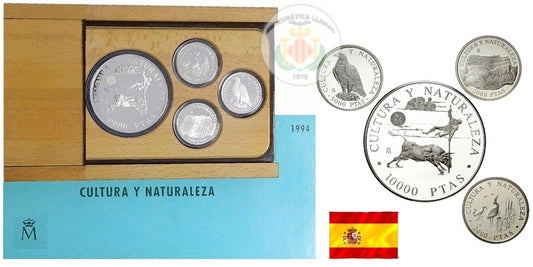 ESPAÑA ESTUCHE COMPLETO CULTURA Y NATURALEZA 1994