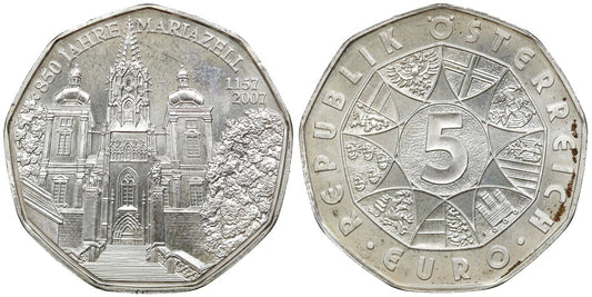 AUSTRIA 5 EUROS 2007