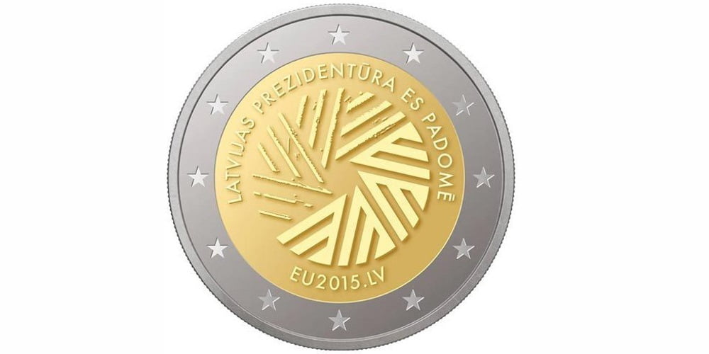 2 EUROS LETONIA 2015 PRESIDENCIA LETONA DE LA U.E.
