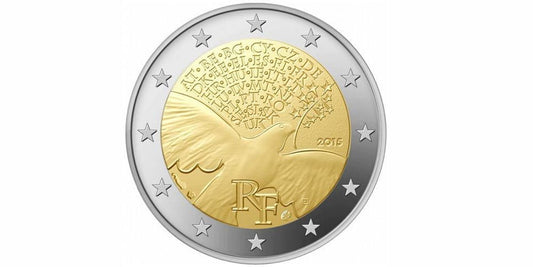 2 EUROS FRANCIA 2015 PAZ EN EUROPA