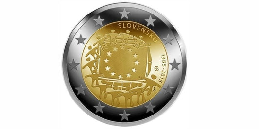 2 EUROS ESLOVAQUIA 2015 XXX ANIVERSARIO DE LA BANDERA