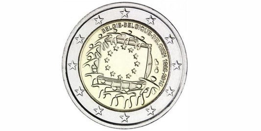 2 EUROS BELGICA 2015 XXX ANIVERSARIO DE LA BANDERA
