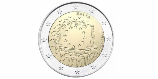2 EUROS MALTA 2015 XXX ANIVERSARIO DE LA BANDERA