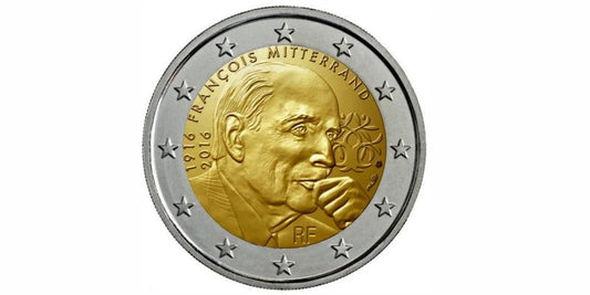 2 EUROS FRANCIA 2016 FRANCOIS MITTERRAND