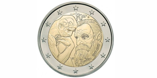 2 EUROS FRANCIA 2017 100 AÑOS DE LA MUERTE DE AUGUSTE RODIN