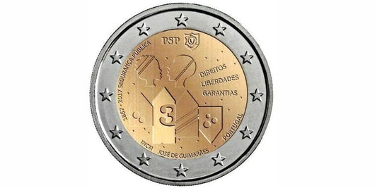 2 EUROS PORTUGAL 2017 POLICIA DE SEGURIDAD PUBLICA