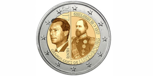 2 EUROS LUXEMBURGO 2017 GRAN DUQUE GUILLERMO II