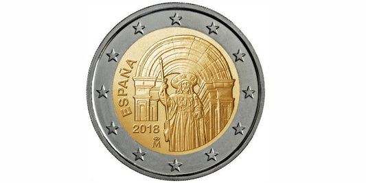2 EUROS ESPAÑA 2018 SANTIAGO DE COMPOSTELA