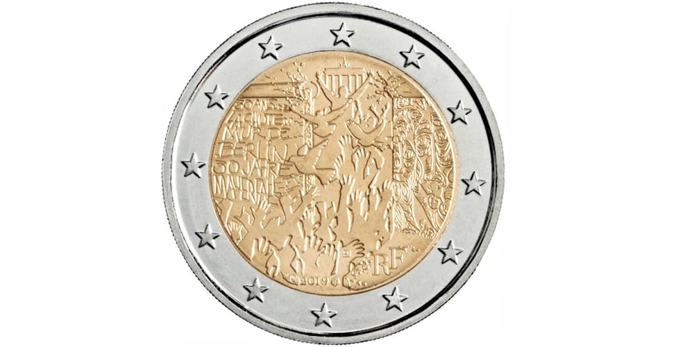2 EUROS FRANCIA 2019 CAIDA DEL MURO DE BERLIN