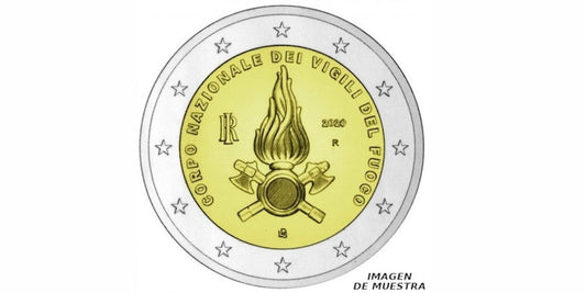 2 EUROS ITALIA 2020 CUERPO NACIONAL DE BOMBEROS