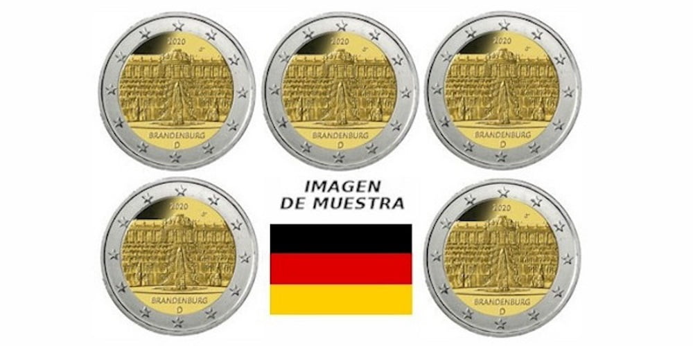 2 EUROS ALEMANIA 2020 ESTADO DE BRANDEBURGO (5 LETRAS)