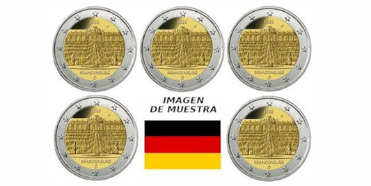 2 EUROS ALEMANIA 2020 ESTADO DE BRANDEBURGO (5 LETRAS)