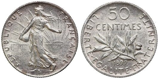 FRANCIA 50 CENTIMOS 1899
