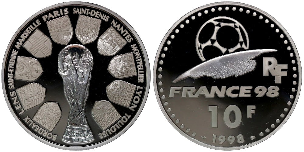 FRANCIA 10 FRANCOS 1998 FUTBOL