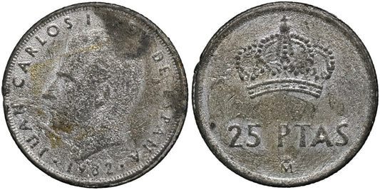 FALSA DE EPOCA 25 PESETAS 1982