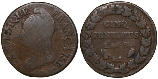 FRANCIA 5 CENTIMES L’AN 8 AA