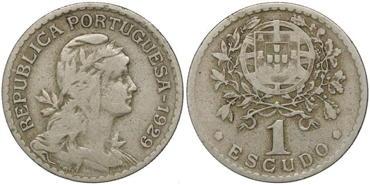 PORTUGAL 1 ESCUDO 1929