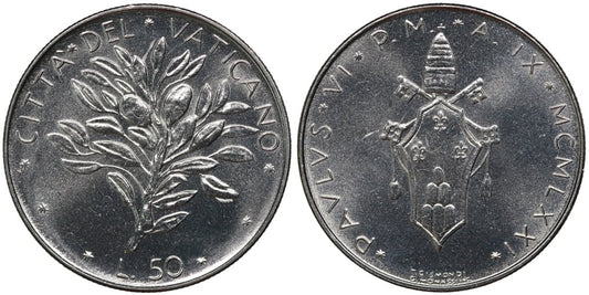 VATICANO 50 LIRAS 1971