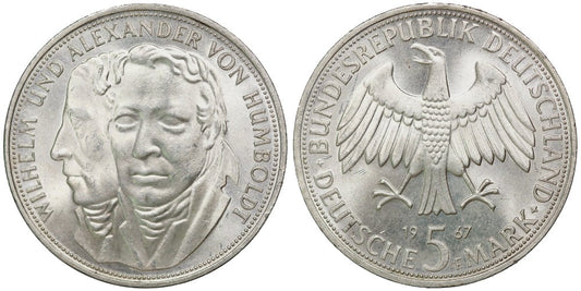ALEMANIA 5 MARCOS 1967 F