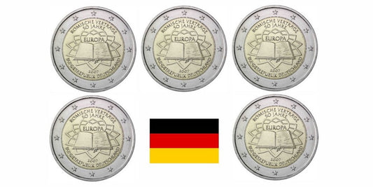 2 EUROS ALEMANIA 2007 TRATADO DE ROMA (5 LETRAS)