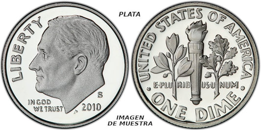 USA DIME 2010 S PLATA