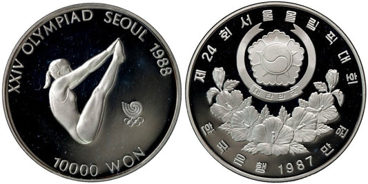 KOREA DEL SUR 10000 WON 1987