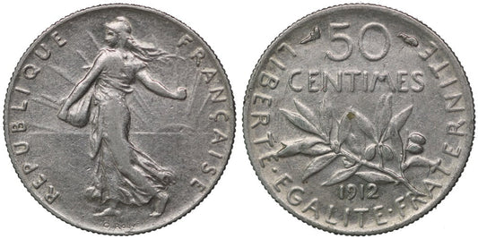 FRANCIA 50 CENTIMOS 1912