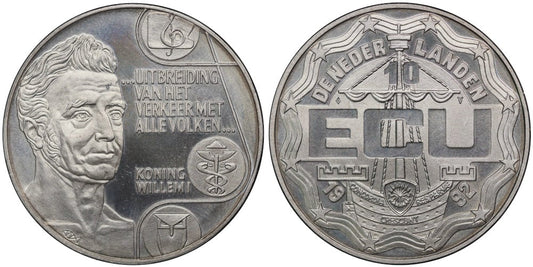 HOLANDA 10 ECUS 1992 GUILLERMO I