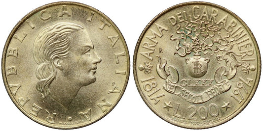 ITALIA 200 LIRAS 1994