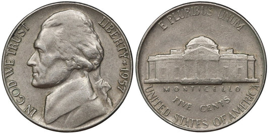USA 5 CENTAVOS 1957