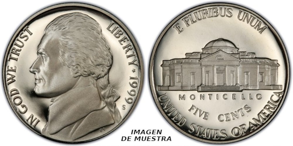 USA 5 CENTAVOS 1999 S