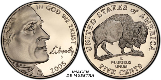 USA 5 CENTAVOS 2005 S BISON