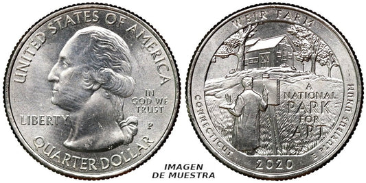 USA 1/4 DOLAR 2020 P WEIR FARM