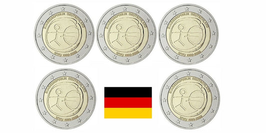 2 EUROS ALEMANIA 2009 X ANIVERSARIO DEL EURO(5)