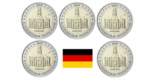 2 EUROS ALEMANIA 2009 CASTILLO DE SAARLAND (5 LETRAS)