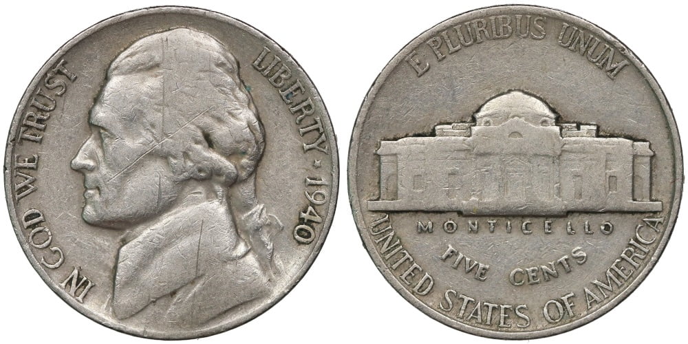 USA 5 CENTAVOS 1940