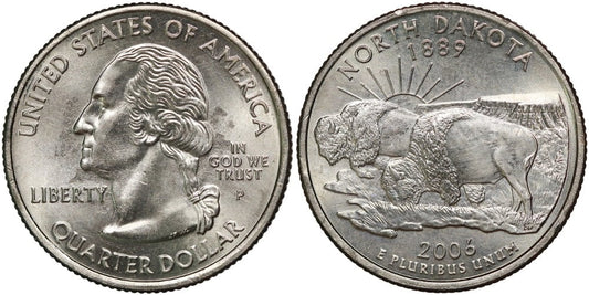 USA 1/4 DOLAR 2006 P  NORTH DAKOTA