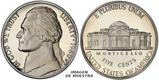 USA 5 CENTAVOS 1980 S