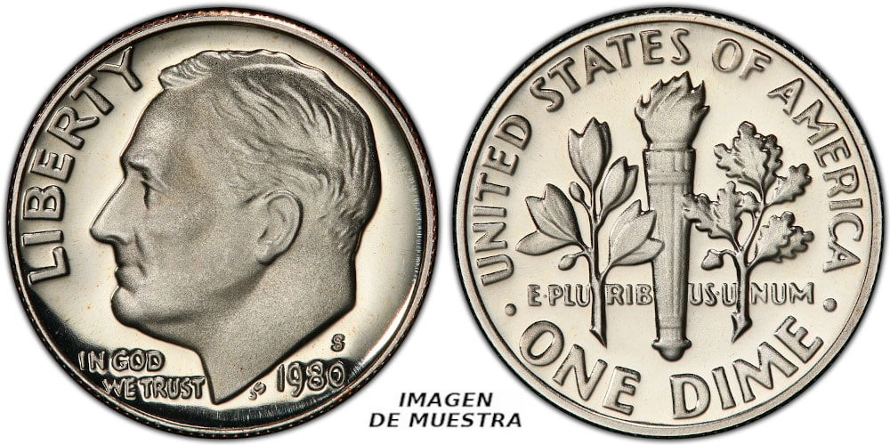 USA DIME 1980 S